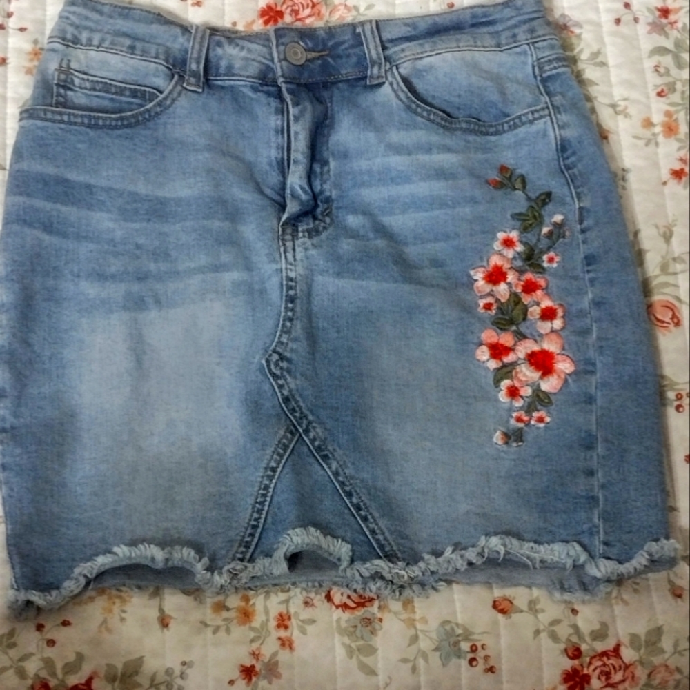 Denim Mini Skirt